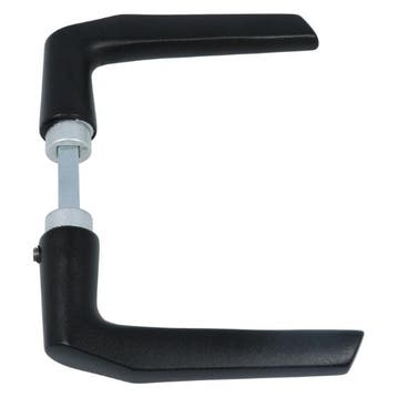 Ami deurklink Duimmodel aluminium zwart, Verzenden, Nieuw
