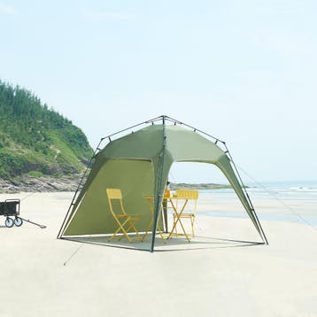 LED Paviljoen Barendrecht partytent 250x250x190 cm groen pro, Verzenden, Nieuw