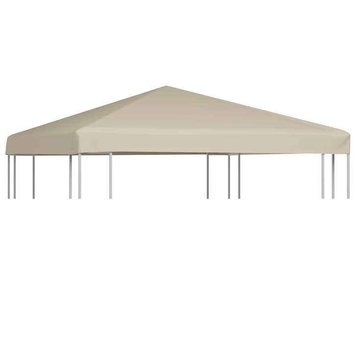 vidaXL Prieeldak 310 g/m² 3x3 m beige, Tuin en Terras, Partytenten, Nieuw, Verzenden