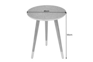 Design bijzettafel ALCAZAR 50cm antiek koper metaal acacia, Huis en Inrichting, Ophalen of Verzenden, Nieuw