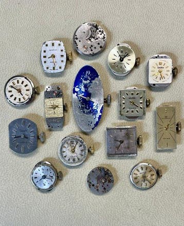 15 mechanische uurwerken (15) - Metaal - 1950-1960 -, Antiek en Kunst, Antiek | Klokken