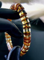 Amber Vintage Baltisch Amber Armband - Heren Dames Unisex-, Verzamelen, Mineralen en Fossielen