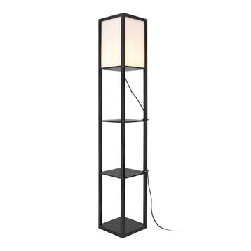 [lux.pro] Staande lamp Stapleford vloerlamp E27 zwart en wit, Huis en Inrichting, Lampen | Vloerlampen, Verzenden, Nieuw