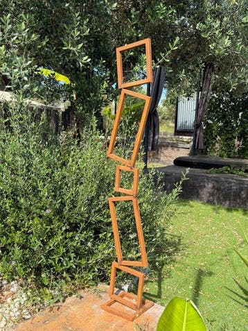 Ana Lucia B.M - Sculpture Corten - XXL - NO Reserve