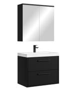 Badkamermeubel Set Florence 01 60 cm – Mat zwart, Huis en Inrichting, Badkamer | Badkamermeubels, Verzenden, Nieuw, Wastafelkast