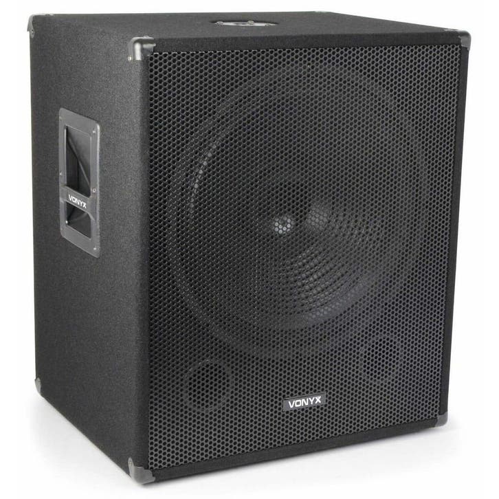 Retourdeal - Vonyx SMWBA18 Actieve Bi-amp subwoofer 18 1000, Audio, Tv en Foto, Luidsprekers, Zo goed als nieuw, Verzenden