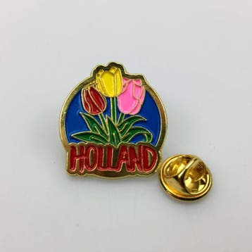 Pin 3 tulpen Holland goud, Ophalen of Verzenden, Nieuw