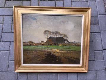 Jaap Sax, 50x60cm paneel, incl. lijst, van 450,- nu 300,- eu, Antiek en Kunst, Ophalen