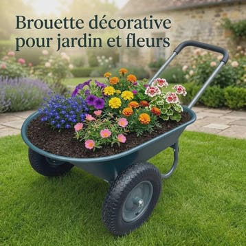 Stevige 2-wiel kruiwagen voor tuin en buiten – 120 kg capaci, Verzenden, Nieuw