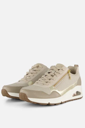 Skechers - maat 38 - UNO- METALLIC SLIDERS Dames Sneakers, Verzenden, Nieuw