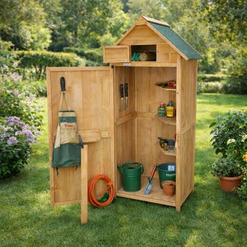 Tuinschuur | Gereedschapsschuur | Tuinkast | 74,5x50x180cm, Tuin en Terras, Verzenden, Nieuw