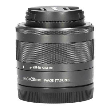 Canon EF-M 28mm f/3.5 Macro IS STM met garantie, Audio, Tv en Foto, Fotografie | Lenzen en Objectieven, Ophalen of Verzenden, Gebruikt