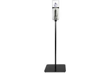 Metalen desinfectiepaal | Incl. Manuele Dispenser | 40x40..., Verzenden