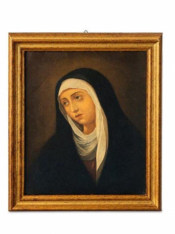 Italiaanse school (XX) - Madonna addolorata, Antiek en Kunst, Kunst | Schilderijen | Klassiek