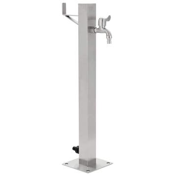 vidaXL Tuinwaterkolom vierkant 65 cm roestvrij staal, Tuin en Terras, Verzenden, Nieuw