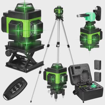 Professionele Laser Waterpas: 8/12/16 Lijnen Groen Laser met, Verzenden, Nieuw