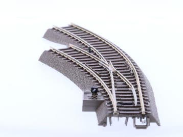Schaal H0 Trix 62671 74490 Elektrische gebogen wissel lin..., Gebruikt, Gelijkstroom, Trix, Rails