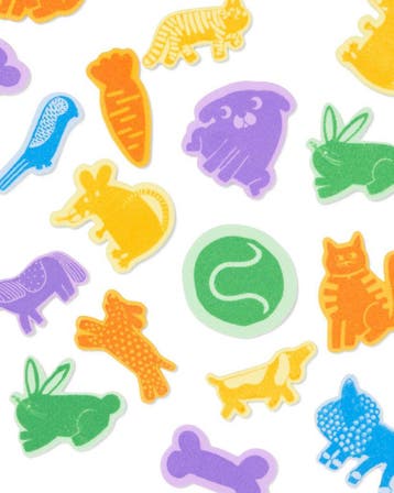 HEMA Foam stickers huisdieren 2+1 gratis, Verzenden, Nieuw
