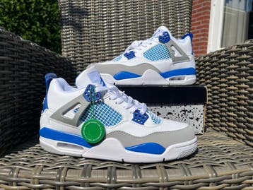 Nike Air Jordan 4 Military Blue - Maat 43 - Volledig Nieuw!, Verzenden, Wit, Nieuw, Sneakers of Gympen