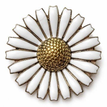 Anton Michelsen - Zilver, Vermeil Goud Verguld - Broche, Antiek en Kunst