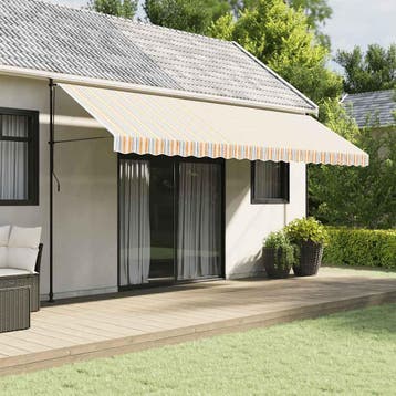vidaXL Vervangingsdoek voor luifel 500x350 cm polyester, Verzenden, Nieuw