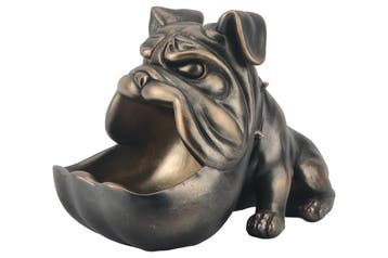 Decoratief beeldje van een bulldog van 30 cm, brons, met, Ophalen of Verzenden, Nieuw