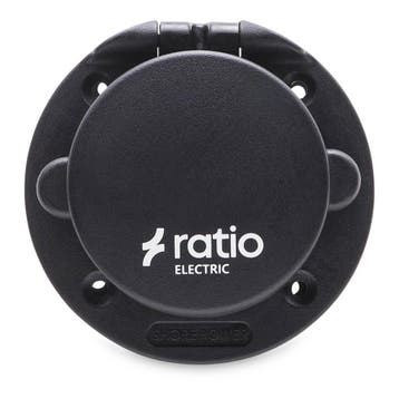 Ratio walstroom invoer 16A zwart, Ophalen of Verzenden, Nieuw