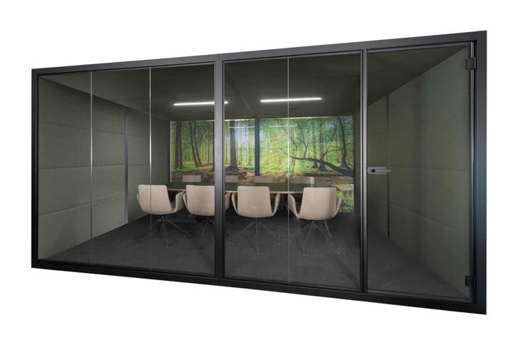 Akoestische vergadercabine 450x320cm vanaf € 262,00/mnd, Zakelijke goederen, Kantoor en Winkelinrichting | Kantoormeubilair en Inrichting