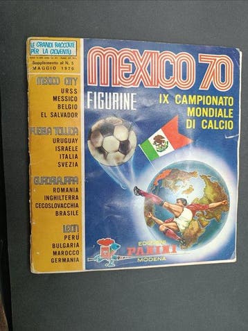 Panini Album Figurine Mexico 70 Panini Mondiali 1970, Nieuw