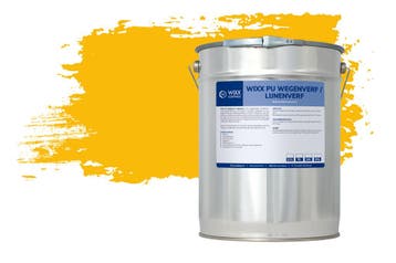 Wixx PU Wegenverf Lijnenverf RAL 1023 | Verkeersgeel 2.5L, Minder dan 5 liter, Verzenden, Nieuw, Verf