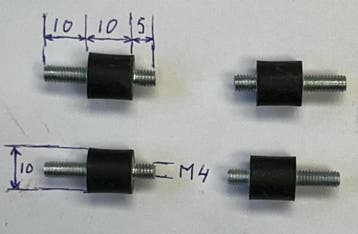 Set (4 stuks) nieuwe motorrubbers voor Orcon HRV-4 WTW unit., Ophalen of Verzenden, Nieuw