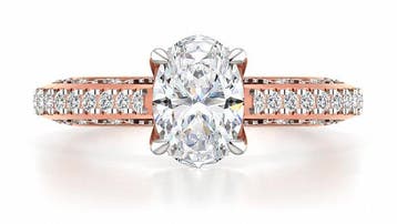 Ring - 14 karaat Roségoud - 2.42ct. tw. Diamant (Lab-grown), Nieuw