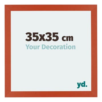 Fotolijst 35x35 cm - Oranje - MDF - Mura, Verzenden, Nieuw