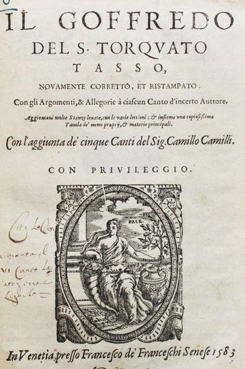 Tasso - Goffredo - 1583