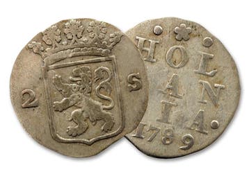 2 stuiverstuk Hollandia, Verzenden