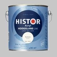Histor Perfect Finish hoogglans  acryl lak Katoen RAL 9001 -, Verzenden, Nieuw