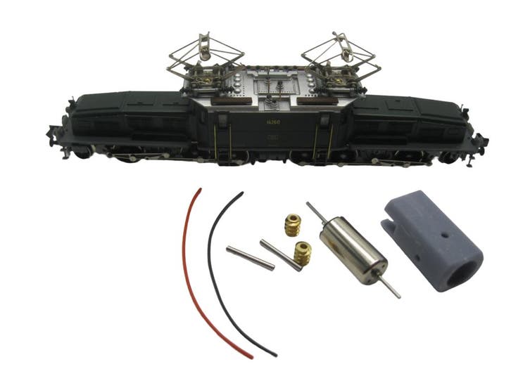 micromotor NA020G motor ombouwset voor Arnold Krokodil, Ae, Hobby en Vrije tijd, Modeltreinen | N-Spoor, Gelijkstroom, Overige typen
