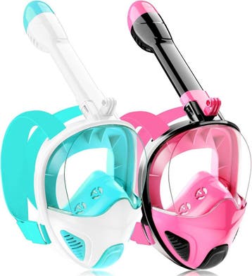 Full Face Snorkelset | Anti-condens | Retourdeal OP=OP, Ophalen of Verzenden, Nieuw, Snorkelmasker