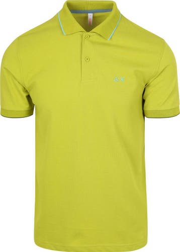 Sun68 Poloshirt Small Stripe Collar Lichtgroen maat M Heren, Nieuw, Verzenden, Maat 48/50 (M), Sun68