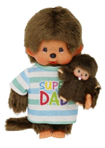 Monchhichi knuffel Super Dad jongen van €31,99 voor €28,79, Ophalen of Verzenden, Nieuw