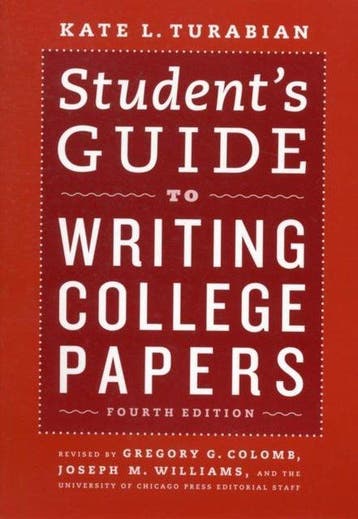 Students Guide to Writing College Papers - Kate L. Turabian, Verzenden, Gelezen, Kate L. Turabian