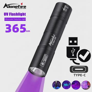 Compacte 365nm UV Zaklamp - USB Oplaadbaar - Multifunctionee, Verzenden, Nieuw