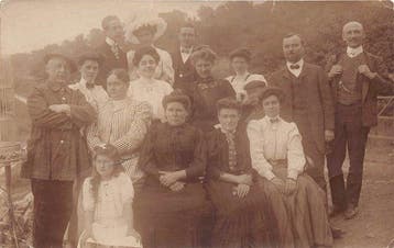 Foto-kaarten uit het begin van de jaren 1900 - Scènes uit, Gelopen