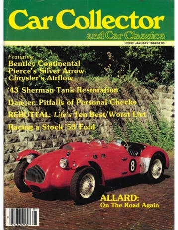 1984 CAR COLLECTOR AND CAR CLASSICS MAGAZINE 01 ENGELS, Nieuw, Author