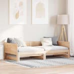 vidaXL Uittrekbare Dagbed Bruin 203,5 x 184 x 56,5 cm, Verzenden, Nieuw, Bruin, Hout
