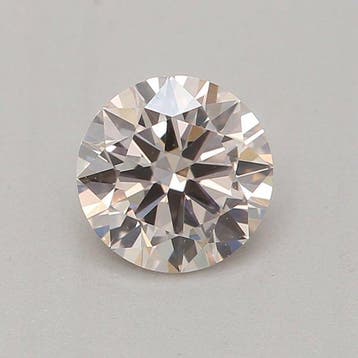 1 pcs Diamant (Natuurlijk gekleurd) - 0.40 ct - Rond - Light, Nieuw