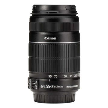 Canon EF-S 55-250mm f/4-5.6 IS II met garantie, Ophalen of Verzenden, Gebruikt
