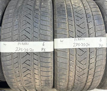 2x 275-35-20 Pirelli Winter 2x 6mm €75 Per Band 275 35 20, Ophalen, Gebruikt, 275 mm, Winterbanden