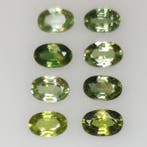 10 pcs Groen Saffier - 3.54 ct - Antwerp Laboratory for, Nieuw