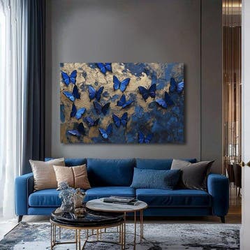 Canvas Fit - Alberto Ricardo - Las Mariposas Azules: